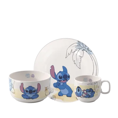 Villeroy&Boch - Zestaw 3 el. dla dzieci Disney Stitch