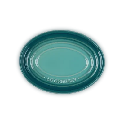 Le Creuset -  Owalna podstawka pod łyżkę kamionka bleu riviera