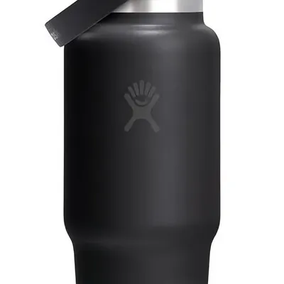 Hydro Flask - Butelka Wide Flex Straw Cap Travel Bottle 32oz Tonal Black