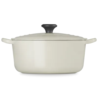 Le Creuset - Żeliwna Brytfanna Okrągła z fenolowym uchwytem 26 cm Cream
