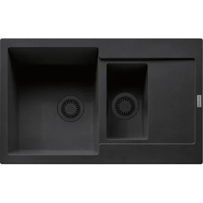 FRANKE - Zlewozmywak wbudowywany Maris MRG 651-78 Onyx / Czarny odpływ