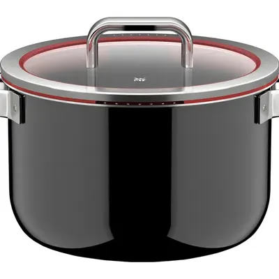 WMF - Garnek wysoki Fusiontec Function Pro Black 24cm/6,4L Czarny