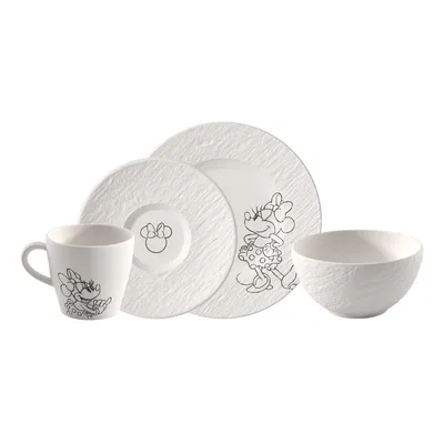 Villeroy&Boch - Zestaw śniadaniowy 4 el. Manufacture - Mickey Mouse Biały