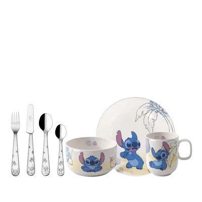 Villeroy&Boch - Zestaw 7 el. dla dzieci Disney Stitch