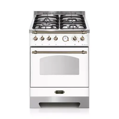 Lofra - Kuchnia gazowa Dolcevita 60 Bianco Perla/bronze