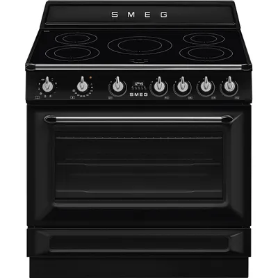 Smeg - Kuchnia wolnostojąca Victoria TR90IMBL Czarna