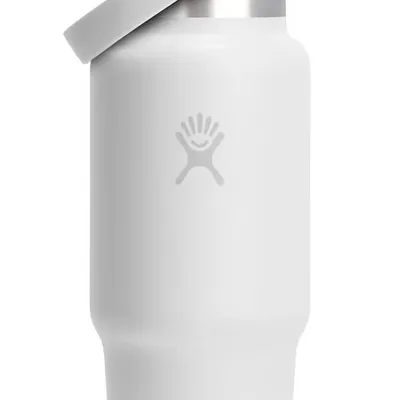 Hydro Flask - Butelka Wide Flex Straw Cap Travel Bottle 32oz Tonal White
