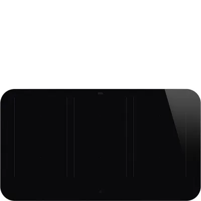 Smeg - Płyta indukcyjna SISL7964MB Isola Czarne szkło + ramka czarny mat