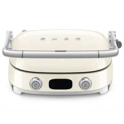 Smeg - Grill elektryczny MGF01CREU 50's Retro Style Kremowy
