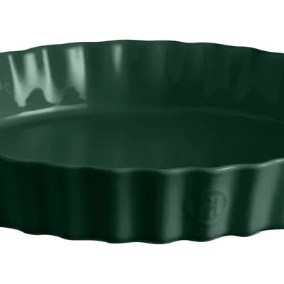 Emile Henry - Głębokie naczynie do tarty 32 cm Cedrowe