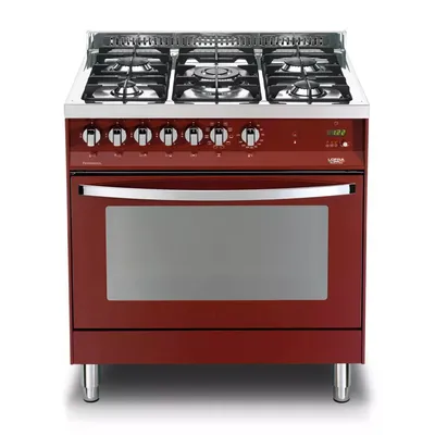 Lofra - Kuchnia gazowa Rainbow 80 Rosso Burgundy