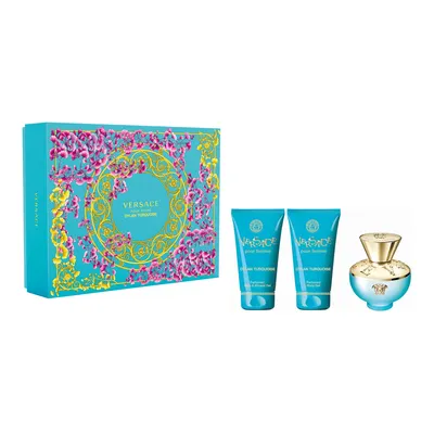Versace Pour Femme Dylan Turquoise zestaw - woda toaletowa 50 ml + żel do ciała 50 ml + żel pod prysznic 50 ml