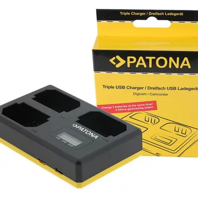 Ładowarka PATONA potrójna USB do Sony NP-FZ100
