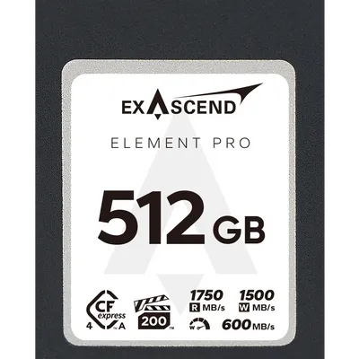 Karta pamięci Exascend Element Pro Cfexpress 4.0 A 512GB