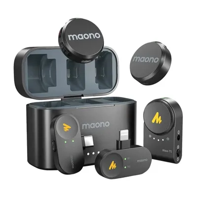 Zestaw mikrofonów bezprzewodowych Maono Wave T5 - Combo 3w1