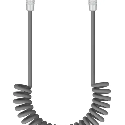 Newell Kabel USB-C 100 W, 1,5 m, spiralny, szary