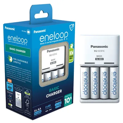 Ładowarka Panasonic BQ-CC51 + 4 x Eneloop AA 2000