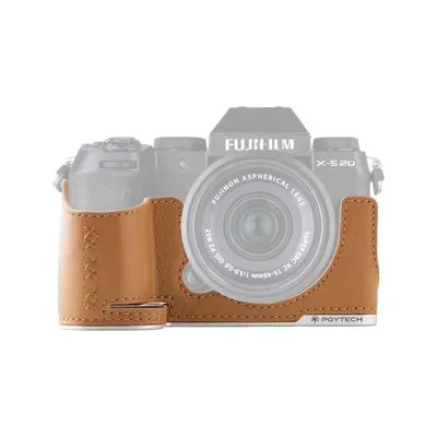Etui skórzane PGYTECH na aparat Fuji X-S20 (Clay Brown)