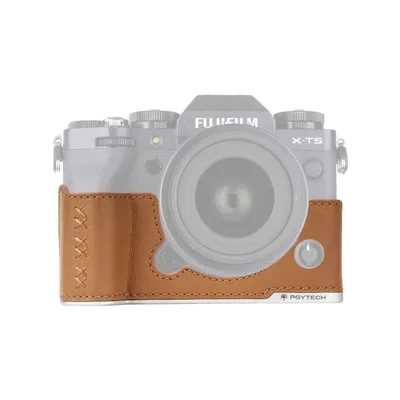 Etui skórzane PGYTECH na aparat Fuji X-T5 (Clay Brown)
