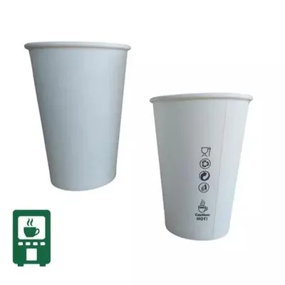 Kubek Papierowy Biały 300ml śr.75 Bio Vending 50szt. /Love Nature