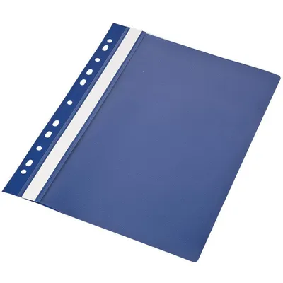 Skoroszyt A4 PVC z europerforacją (granatowy) 10 szt. / Panta Plast