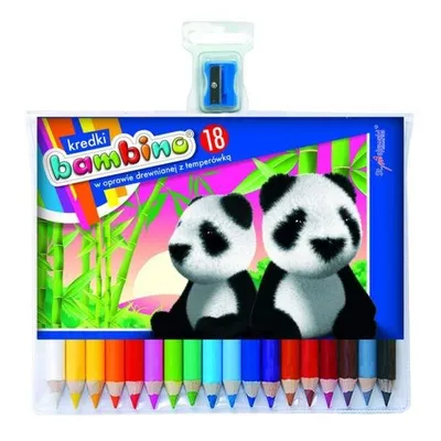 Kredki Bambino 18 kol. w Drewnie + Temper. /St.Majewski