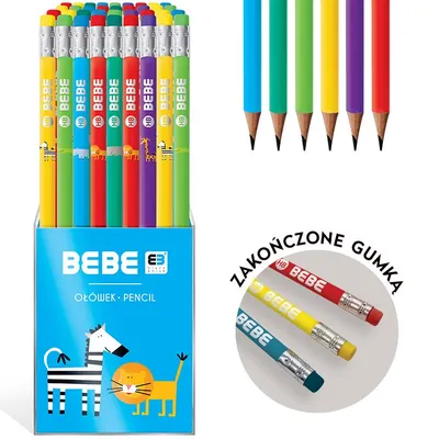 BBI Ołówek z gumką BB KIDS