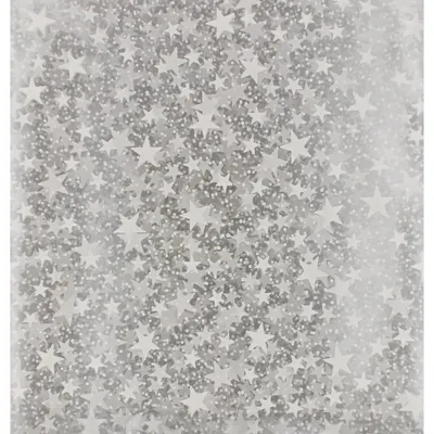 Torebka Ozdobna Celofan 17x25cm Przezroczysta A'25 Gwiazdki /Polsyr