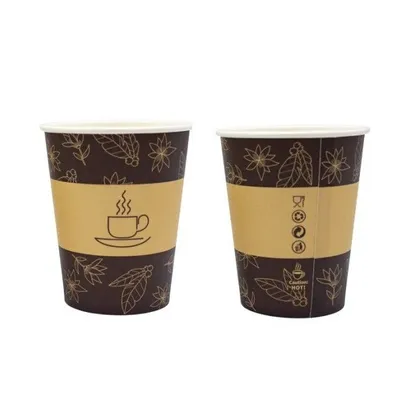 Kubek Papierowy Nadruk 250ml śr.80mm Bio 50szt. /Love Nature