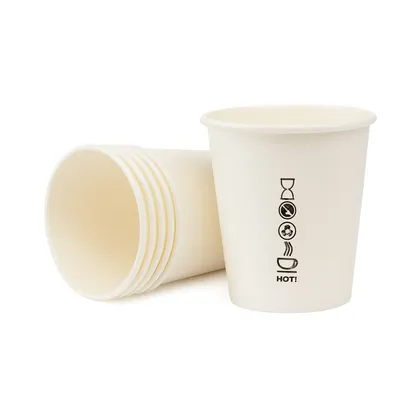 Kubek Papierowy Biały 250ml śr. 80 Bio 50szt. /Love Nature