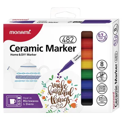 Markery do ceramiki Ceramic marker F 482 8 kol. MonAmi (2051069508)