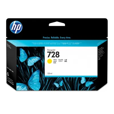Tusz HP 728 Yellow 130ml T1500/T2500/T920