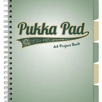 Kołozeszyt A4 100K kratka Project Book Sage / Pukka Pad