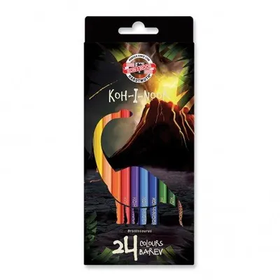 Kredki Ołówkowe 24 kol. Dino /Koh-I-Noor
