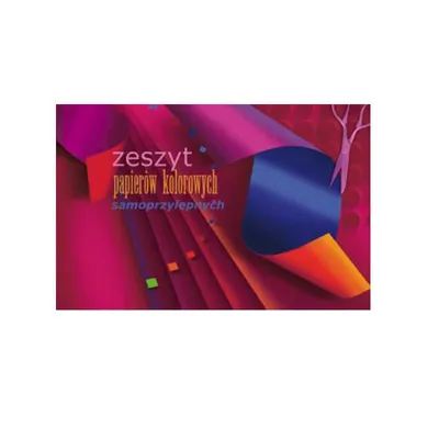Zeszyt Papierów Kolorowych A4 Samoprzylepne / Kreska