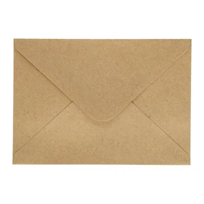 Koperta Ozdobna Kraft Cienmobezowy C6 120g 114x162mm 10szt. /Argo 280222