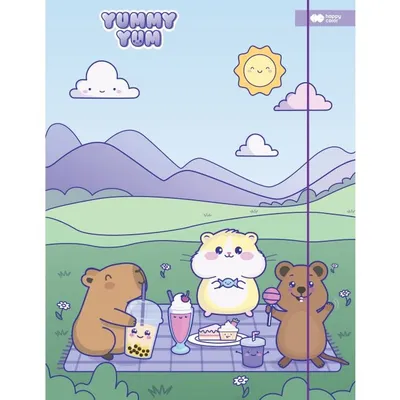 Teczka A4 z Gumką Kapibara Yummy Yum /Happy Color