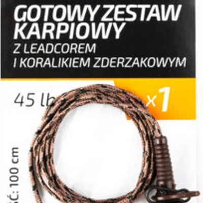 Zestaw z leadcorem i koralikiem zderzakowym Undercarp
