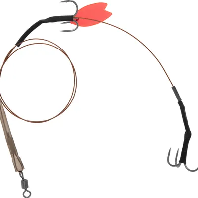 System szczupakowy Mikado Twin Treble Deadbait Trace