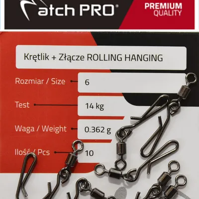 Krętlik z agrafką MatchPro Rolling Hanging