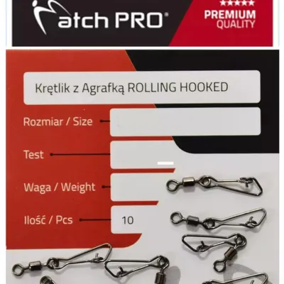 Agrafka z krętlikiem Mpro Rolling Hooked