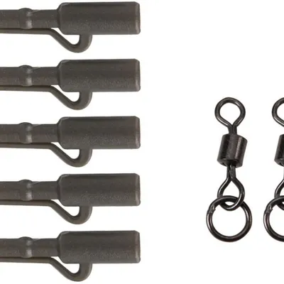 Zestaw końcowy Anaconda 360° Flex Ring Swivel Saftey Clip Kit