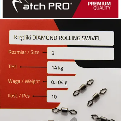 Krętlik MatchPro Diamond Rolling Swivel