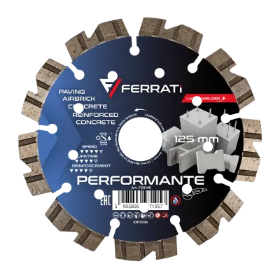 PERFORMANTE FERRATi 125 Tarcza diamentowa tnąca 125mm