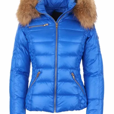 ROCKANDBLUE RITA 63 cm- Krótka puchowa kurtka o bardzo wąskim kroju w lekko połyskującym materiale
