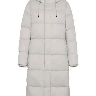 ROCKANDBLUE BONNIE COAT 105 cm - Szary puchowy płaszcz oversize