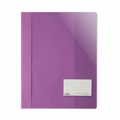 Skoroszyt A4+ PVC Przezroczysty 200 Kartek Jasnofioletowy /Durable 269012