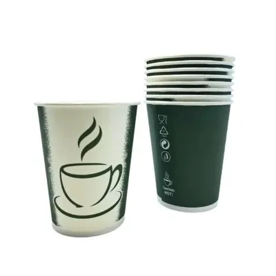 Kubek Papierowy Nadruk Filiżanka 250ml śr.80mm Bio 50szt. /Love Nature