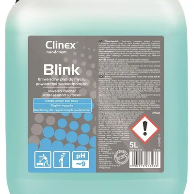 Uniwersalny Płyn Clinex Blink 77-644 5L Do Mycia Powierzchni Wodoodpornych