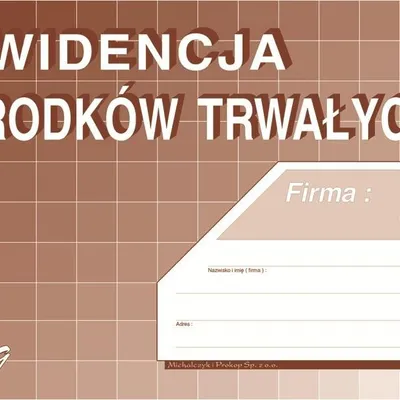 Ewidencja Środków Trwałych A4 Offset K9 /MiP